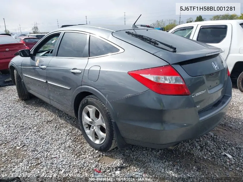 2011 Honda Accord Crosstour Ex-L VIN: 5J6TF1H58BL001281 Lot: 40596342