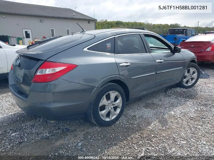 2011 Honda Accord Crosstour Ex-L VIN: 5J6TF1H58BL001281 Lot: 40596342