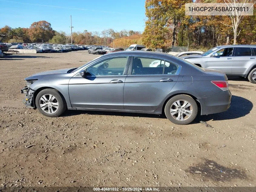 2011 Honda Accord 2.4 Lx-P VIN: 1HGCP2F45BA079811 Lot: 40681032