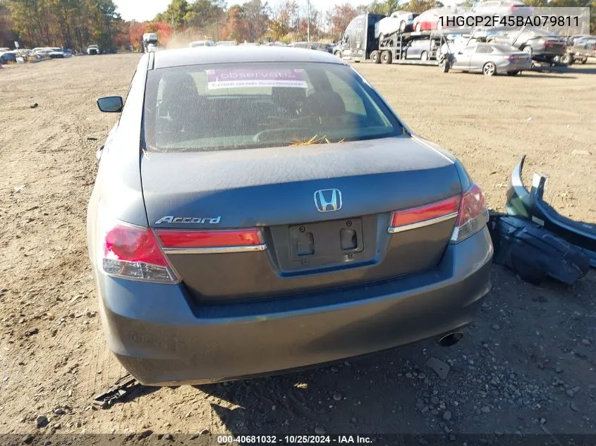 2011 Honda Accord 2.4 Lx-P VIN: 1HGCP2F45BA079811 Lot: 40681032