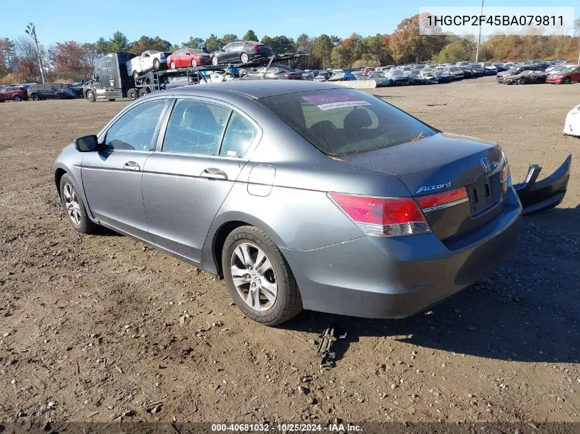 1HGCP2F45BA079811 2011 Honda Accord 2.4 Lx-P