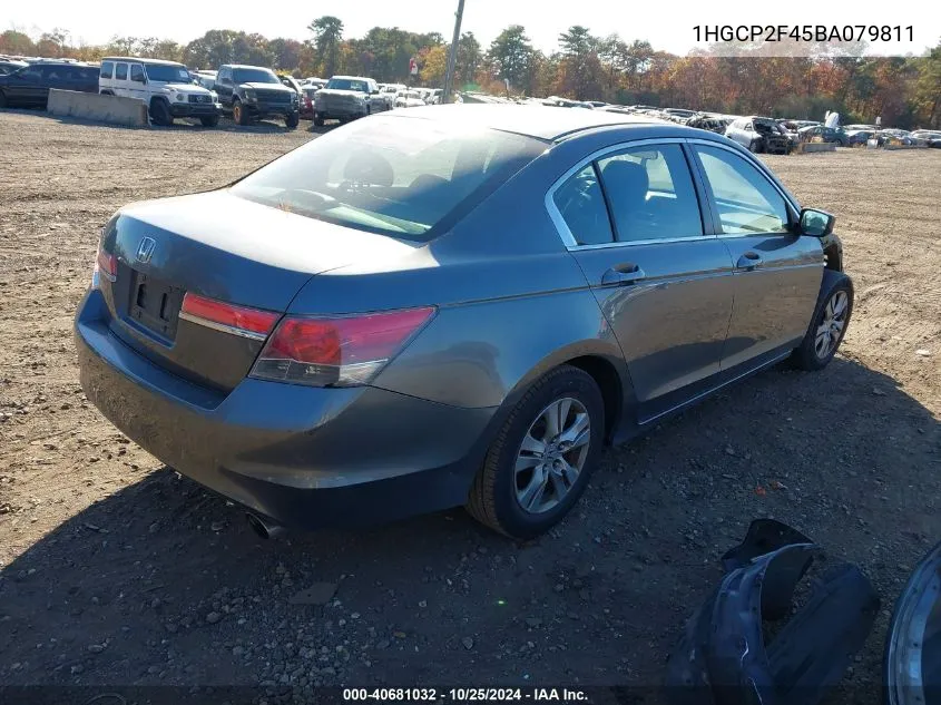 1HGCP2F45BA079811 2011 Honda Accord 2.4 Lx-P