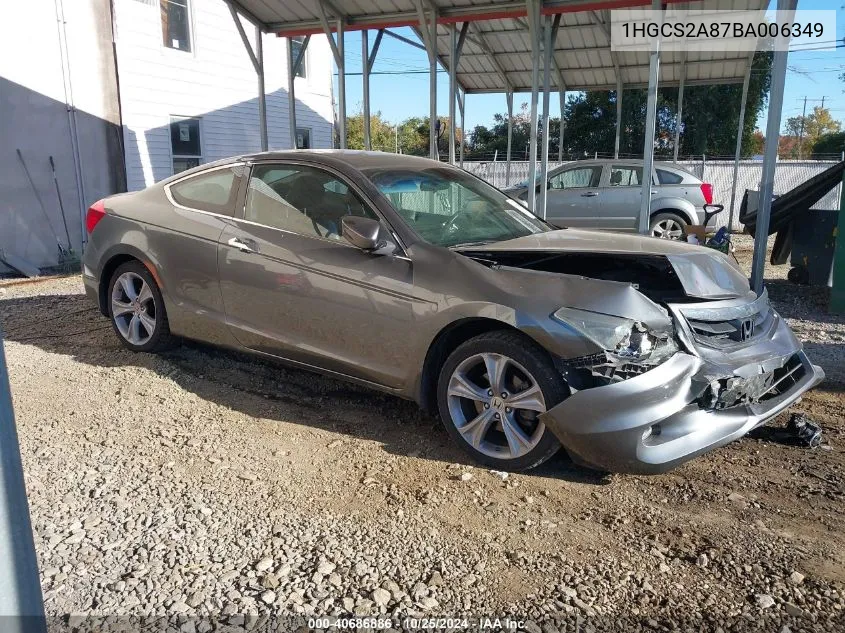 2011 Honda Accord 3.5 Ex-L VIN: 1HGCS2A87BA006349 Lot: 40686886