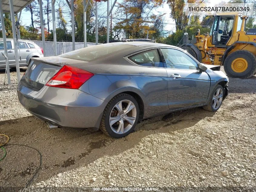 2011 Honda Accord 3.5 Ex-L VIN: 1HGCS2A87BA006349 Lot: 40686886