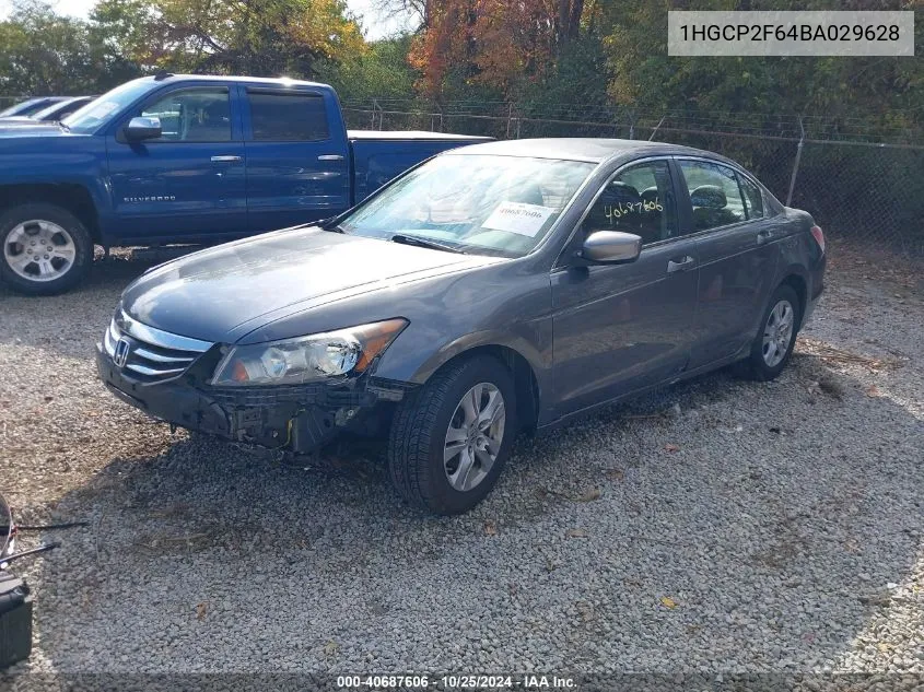 1HGCP2F64BA029628 2011 Honda Accord 2.4 Se