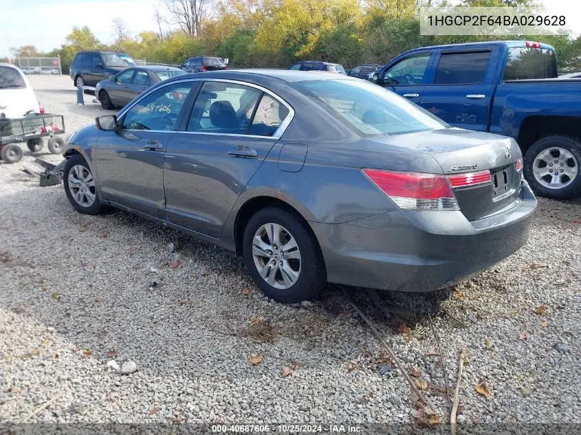 1HGCP2F64BA029628 2011 Honda Accord 2.4 Se