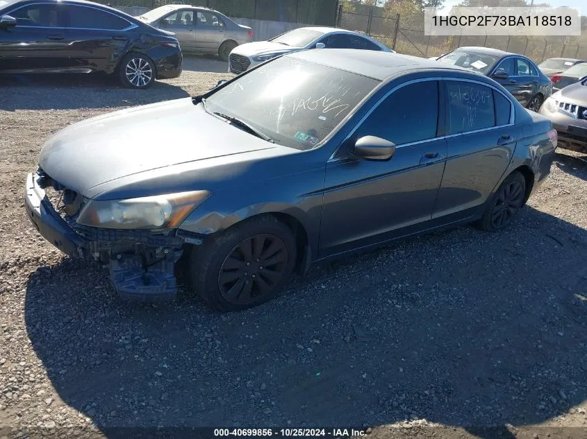 1HGCP2F73BA118518 2011 Honda Accord 2.4 Ex