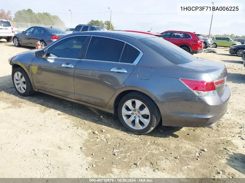 2011 Honda Accord 3.5 Ex VIN: 1HGCP3F71BA006225 Lot: 40710579