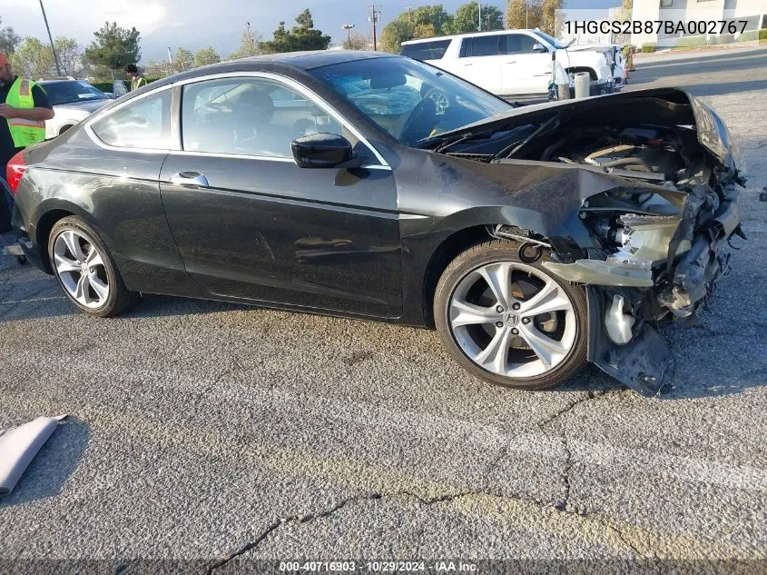 2011 Honda Accord 3.5 Ex-L VIN: 1HGCS2B87BA002767 Lot: 40716903