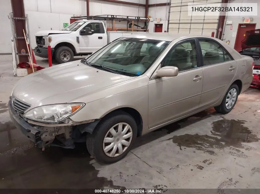 2011 Honda Accord Lx VIN: 1HGCP2F32BA145321 Lot: 40748250