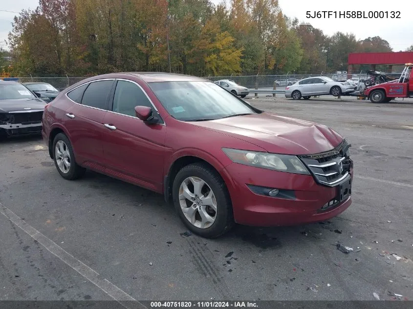 2011 Honda Accord Crosstour Ex-L VIN: 5J6TF1H58BL000132 Lot: 40751820