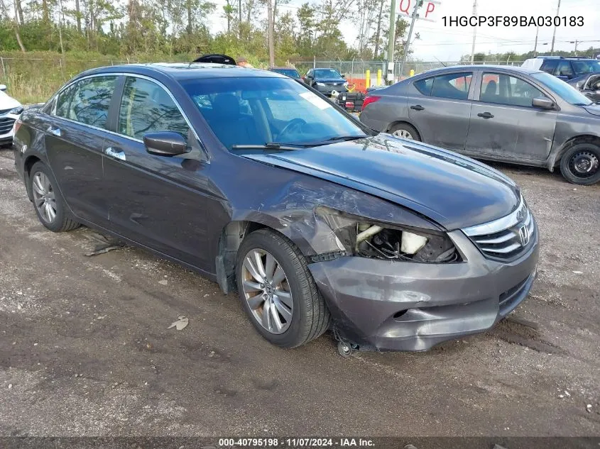 2011 Honda Accord 3.5 Ex-L VIN: 1HGCP3F89BA030183 Lot: 40795198