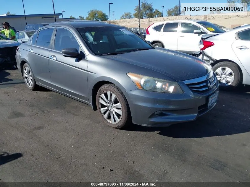 2011 Honda Accord 3.5 Ex-L VIN: 1HGCP3F85BA009069 Lot: 40797693