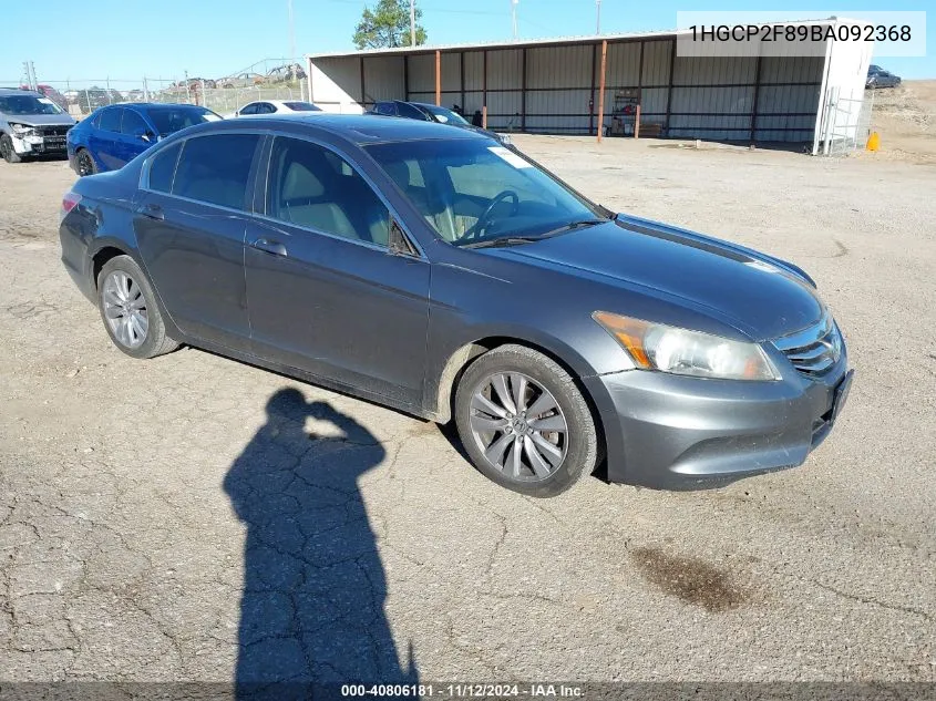 1HGCP2F89BA092368 2011 Honda Accord 2.4 Ex-L