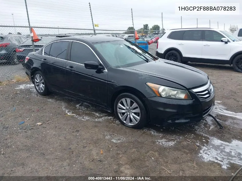 2011 Honda Accord 2.4 Ex-L VIN: 1HGCP2F88BA078283 Lot: 40813443