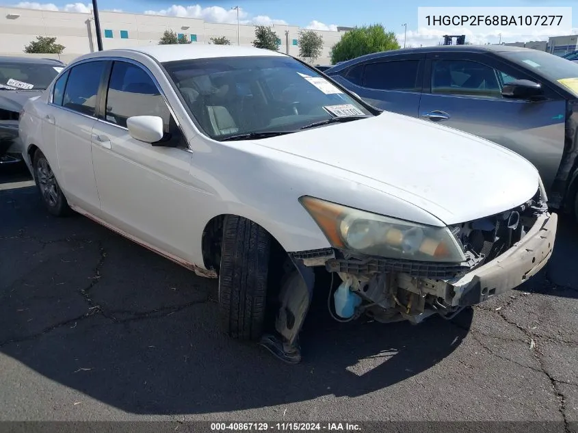 2011 Honda Accord 2.4 Se VIN: 1HGCP2F68BA107277 Lot: 40867129