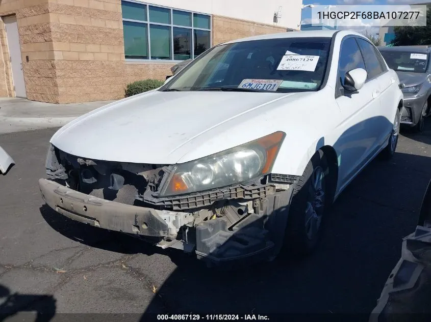 2011 Honda Accord 2.4 Se VIN: 1HGCP2F68BA107277 Lot: 40867129