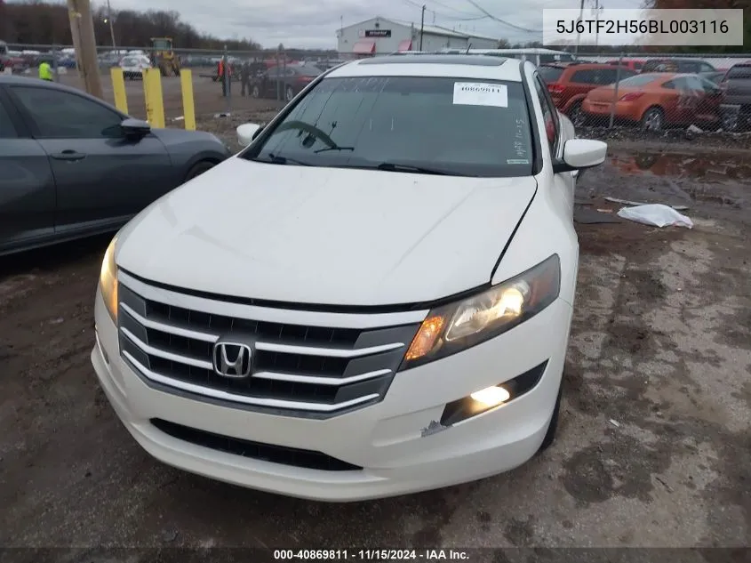 2011 Honda Accord Crosstour Ex-L VIN: 5J6TF2H56BL003116 Lot: 40869811