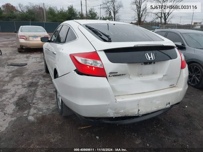 2011 Honda Accord Crosstour Ex-L VIN: 5J6TF2H56BL003116 Lot: 40869811