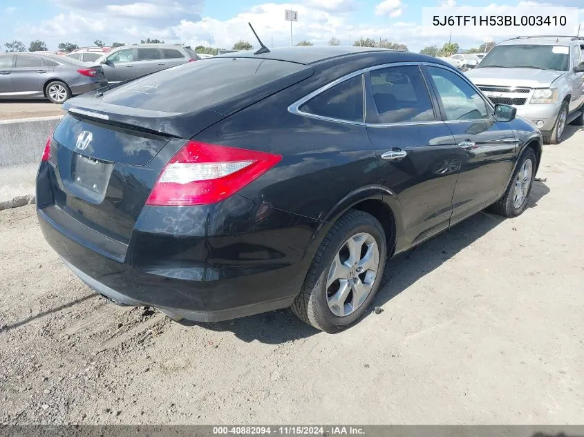 2011 Honda Accord Crosstour Ex-L VIN: 5J6TF1H53BL003410 Lot: 40882094