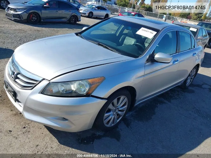 2011 Honda Accord 3.5 Ex-L VIN: 1HGCP3F80BA014745 Lot: 40885706