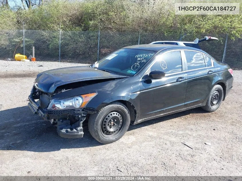 2012 Honda Accord 2.4 Se VIN: 1HGCP2F60CA184727 Lot: 39083121