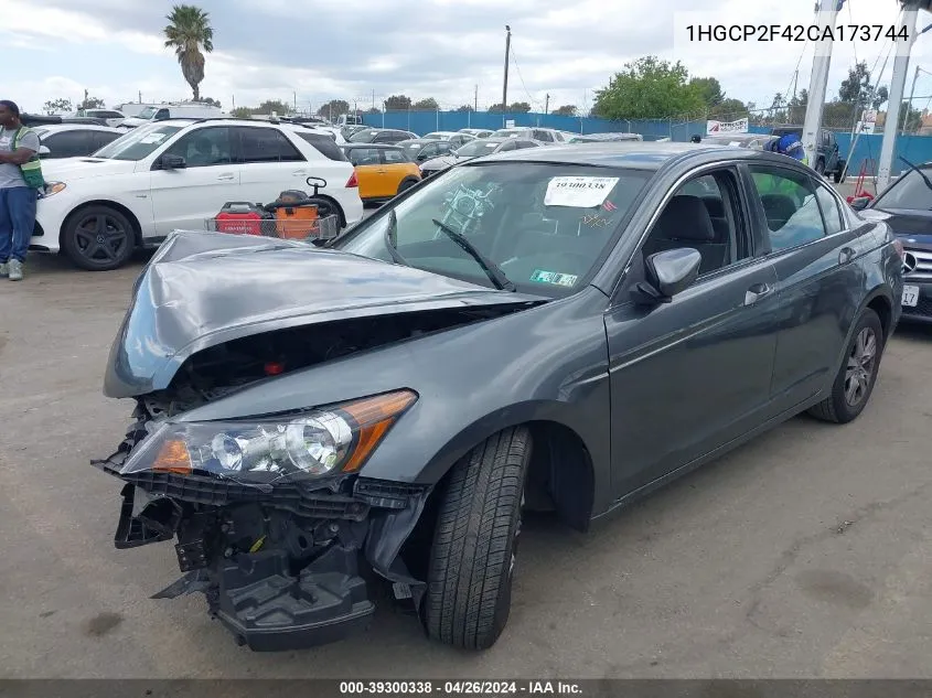 1HGCP2F42CA173744 2012 Honda Accord 2.4 Lx-P