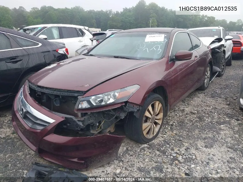 2012 Honda Accord 2.4 Ex-L VIN: 1HGCS1B89CA012535 Lot: 39407557