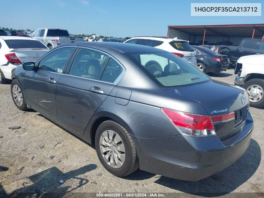 1HGCP2F35CA213712 2012 Honda Accord 2.4 Lx