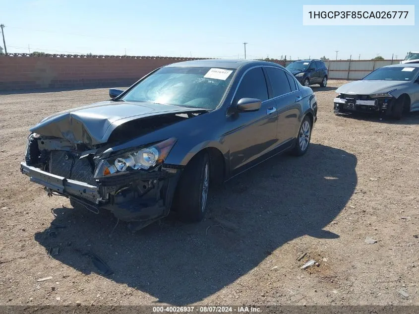 1HGCP3F85CA026777 2012 Honda Accord 3.5 Ex-L