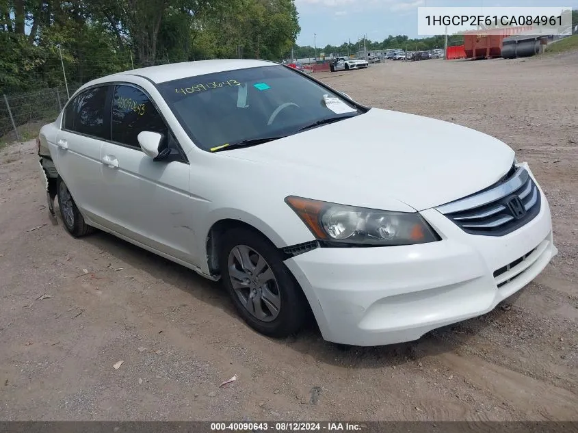 2012 Honda Accord 2.4 Se VIN: 1HGCP2F61CA084961 Lot: 40090643