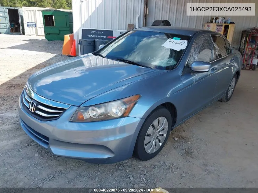 1HGCP2F3XCA025493 2012 Honda Accord 2.4 Lx