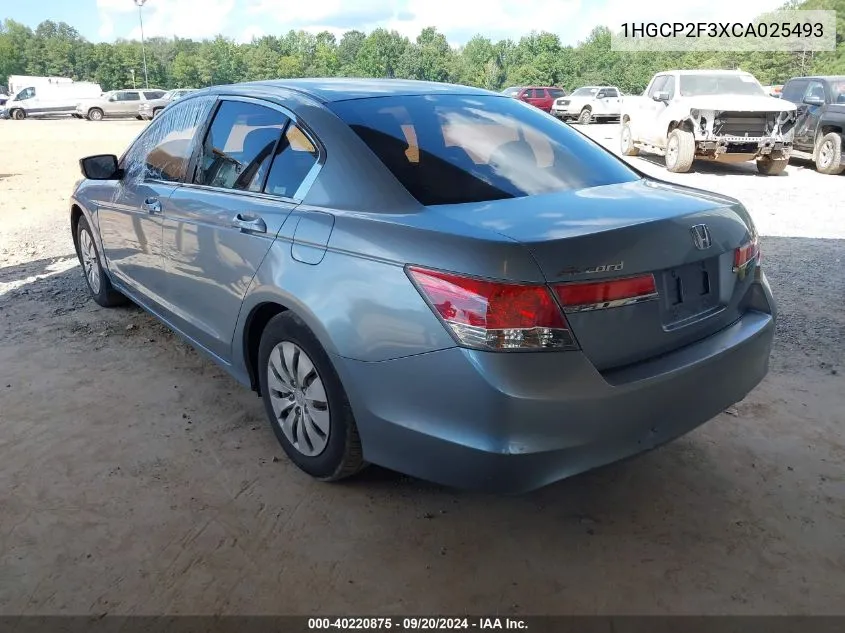 1HGCP2F3XCA025493 2012 Honda Accord 2.4 Lx