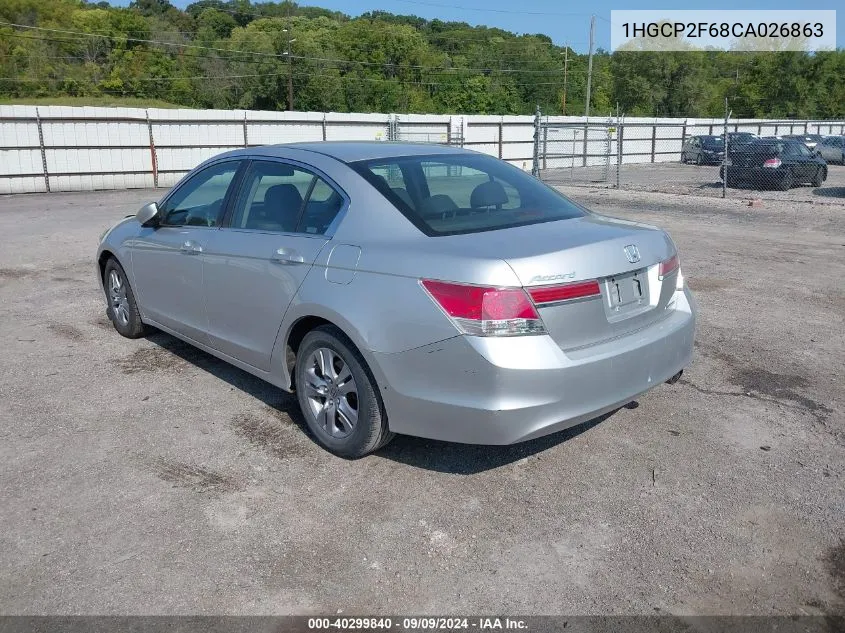 1HGCP2F68CA026863 2012 Honda Accord 2.4 Se