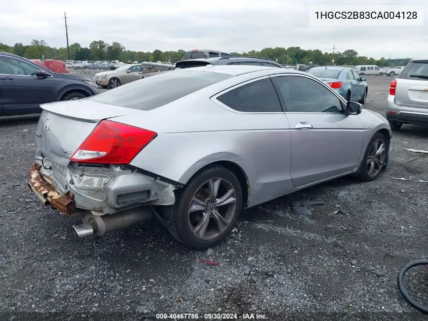 2012 Honda Accord 3.5 Ex-L VIN: 1HGCS2B83CA004128 Lot: 40467786