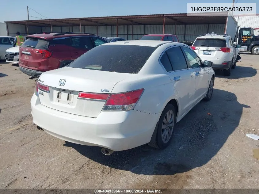 1HGCP3F89CA036373 2012 Honda Accord Exl