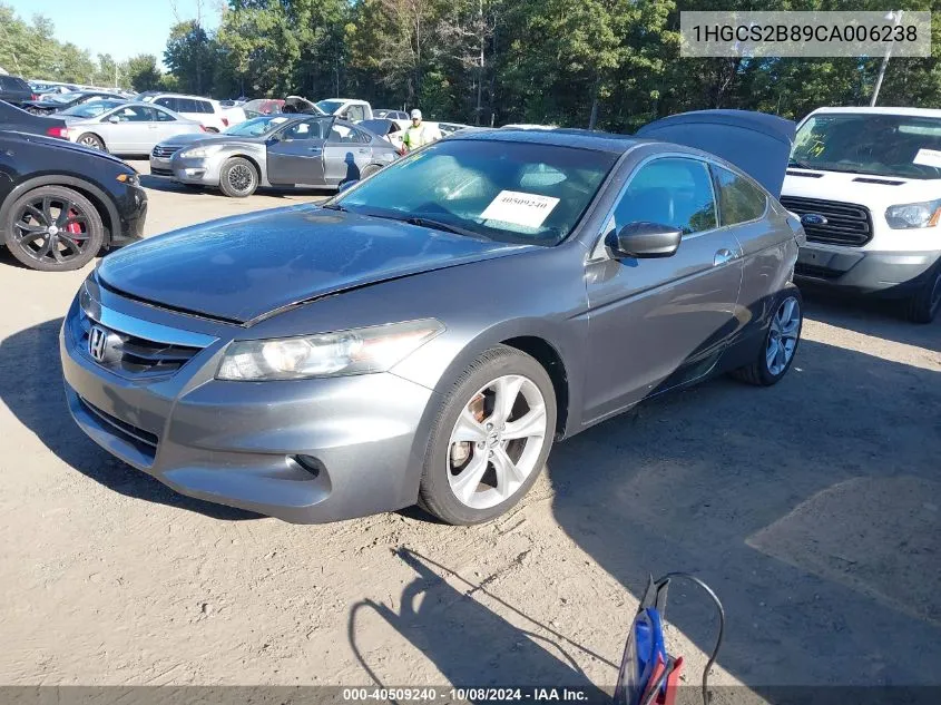 1HGCS2B89CA006238 2012 Honda Accord Exl