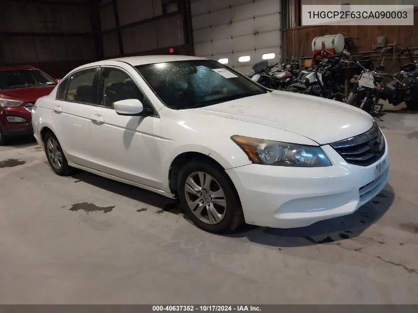 2012 Honda Accord 2.4 Se VIN: 1HGCP2F63CA090003 Lot: 40637352