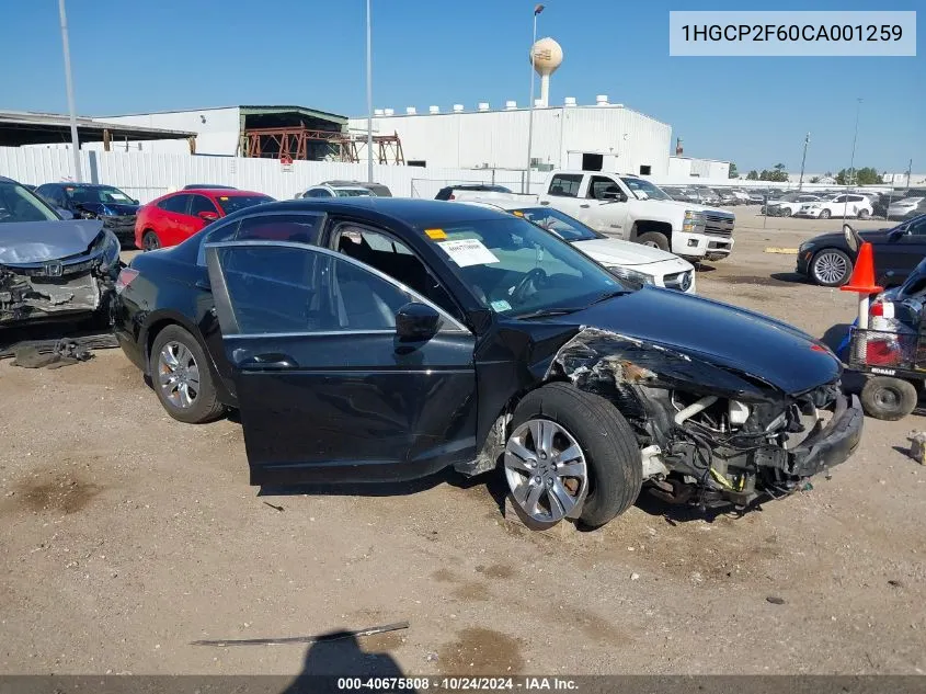 1HGCP2F60CA001259 2012 Honda Accord 2.4 Se