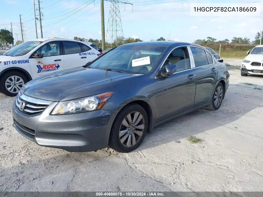 2012 Honda Accord 2.4 Ex-L VIN: 1HGCP2F82CA186609 Lot: 40698075