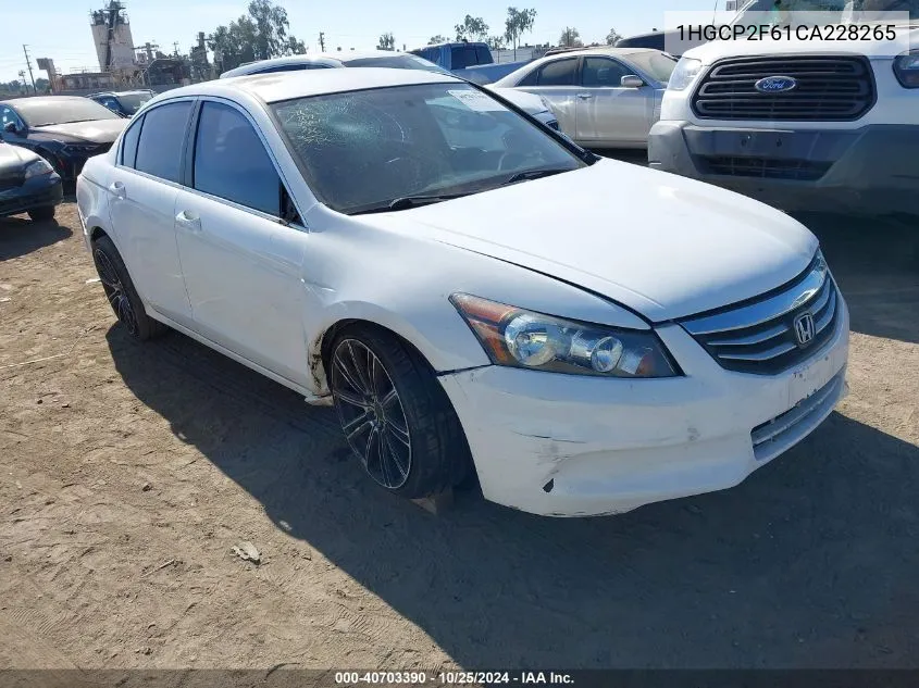 1HGCP2F61CA228265 2012 Honda Accord 2.4 Se