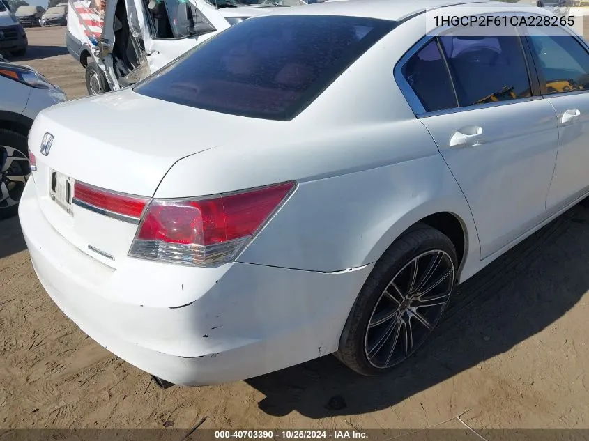 1HGCP2F61CA228265 2012 Honda Accord 2.4 Se