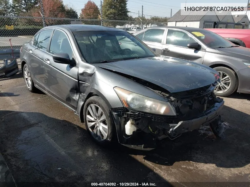 2012 Honda Accord 2.4 Ex-L VIN: 1HGCP2F87CA079653 Lot: 40704092