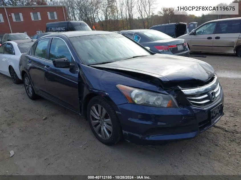 2012 Honda Accord 2.4 Ex-L VIN: 1HGCP2F8XCA119675 Lot: 40712185