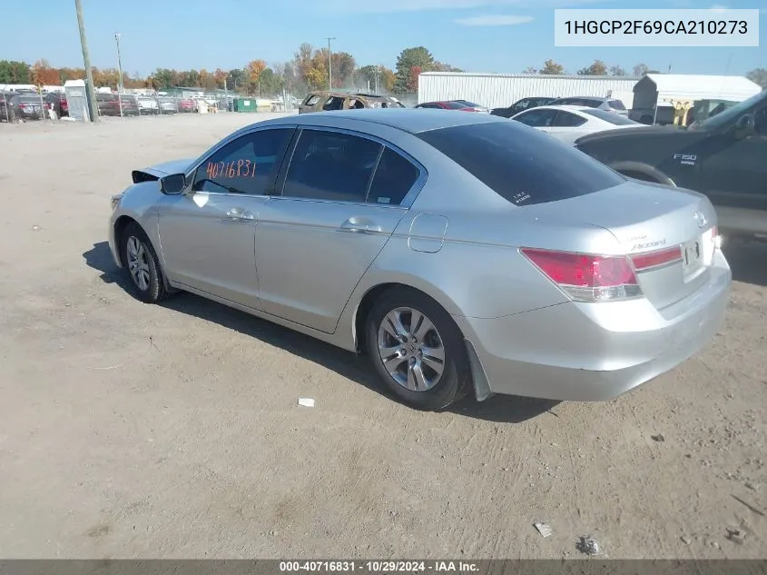 2012 Honda Accord 2.4 Se VIN: 1HGCP2F69CA210273 Lot: 40716831