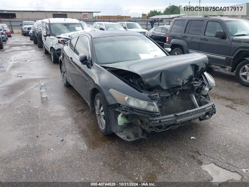 1HGCS1B75CA017917 2012 Honda Accord 2.4 Ex