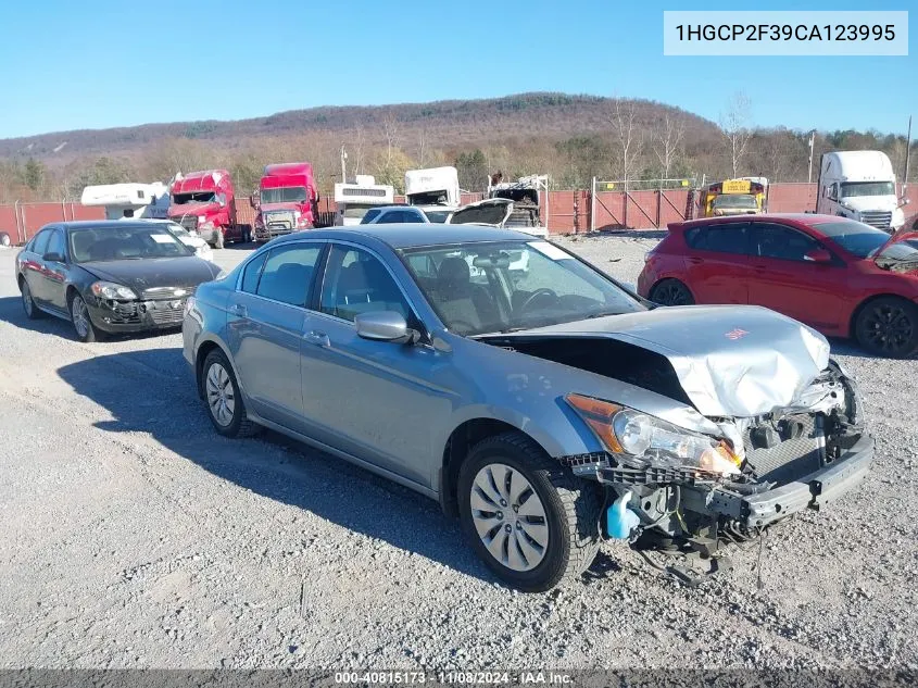 2012 Honda Accord 2.4 Lx VIN: 1HGCP2F39CA123995 Lot: 40815173