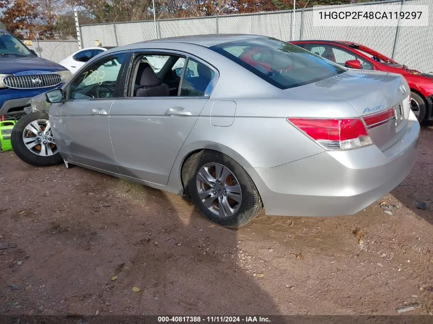 2012 Honda Accord Sdn 2.4 Lx-P VIN: 1HGCP2F48CA119297 Lot: 40817388