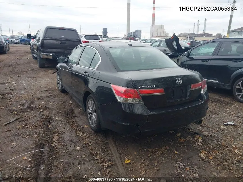 2012 Honda Accord 2.4 Ex-L VIN: 1HGCP2F82CA065384 Lot: 40897790