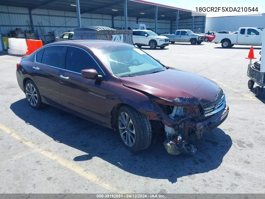 18GCR2F5XDA210544 2013 Honda Accord Sport